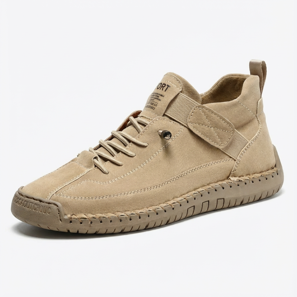 Zapatillas Mujer Altas de Tela con Cordones