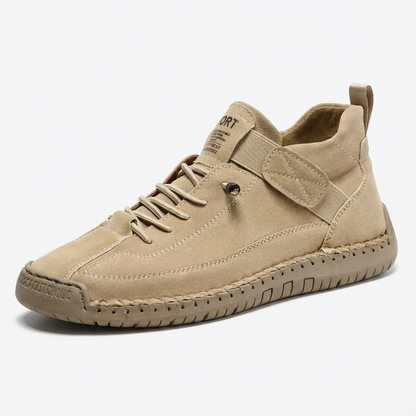 Zapatillas Mujer Altas de Tela con Cordones