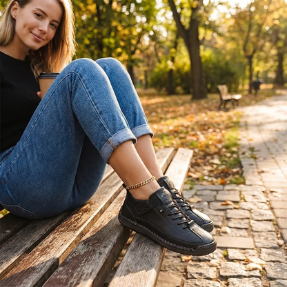 Zapatillas Mujer Altas de Tela con Cordones