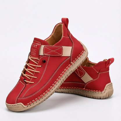 Zapatillas Mujer Altas de Tela con Cordones