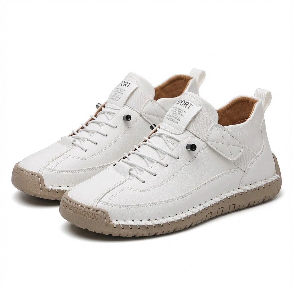 Zapatillas Mujer Altas de Tela con Cordones