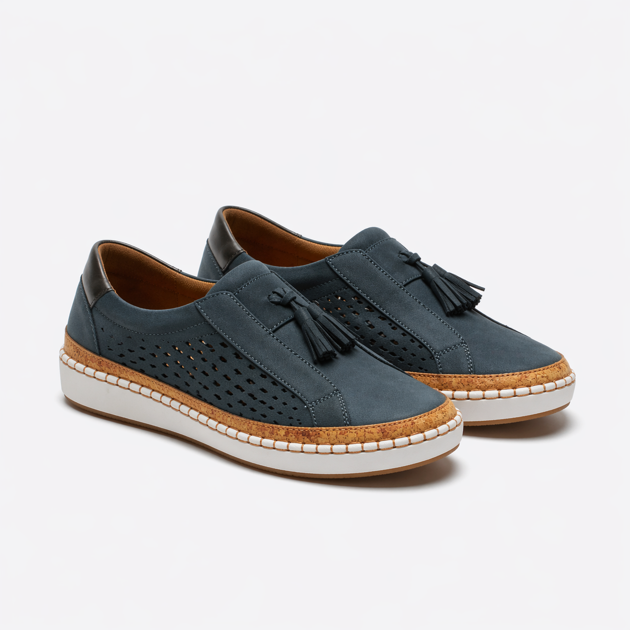 Zapatos Casual Mujer Sin Cordones con Borlas