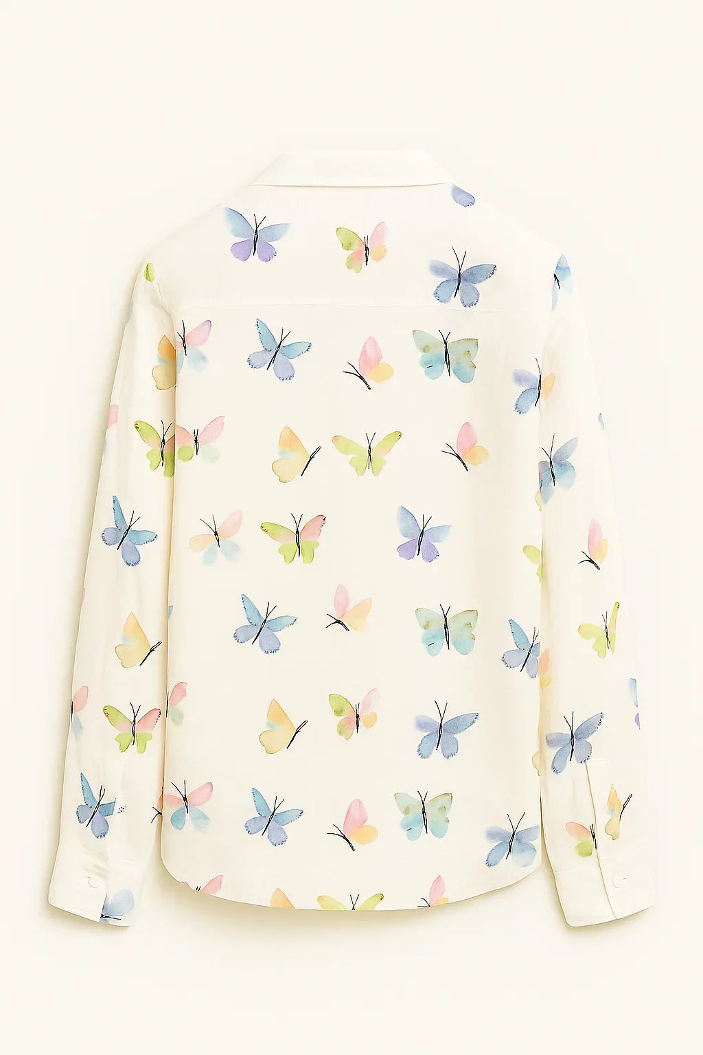 Camisa mujer casual Algodón Estampado Botones