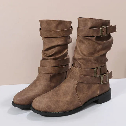 Botines Mujer Sintético Tacón Medio - Mavetta