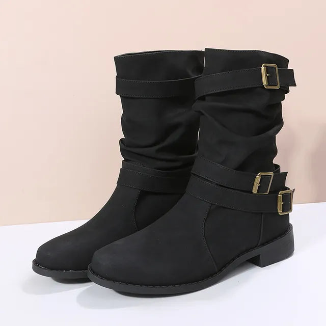 Botines Mujer Sintético Tacón Medio