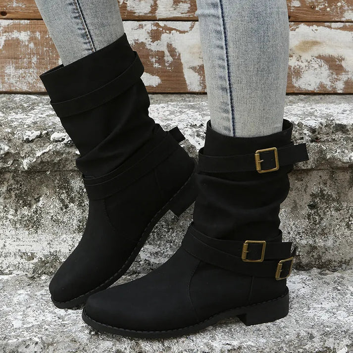 Botines Mujer Sintético Tacón Medio