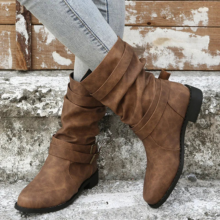 Botines Mujer Sintético Tacón Medio