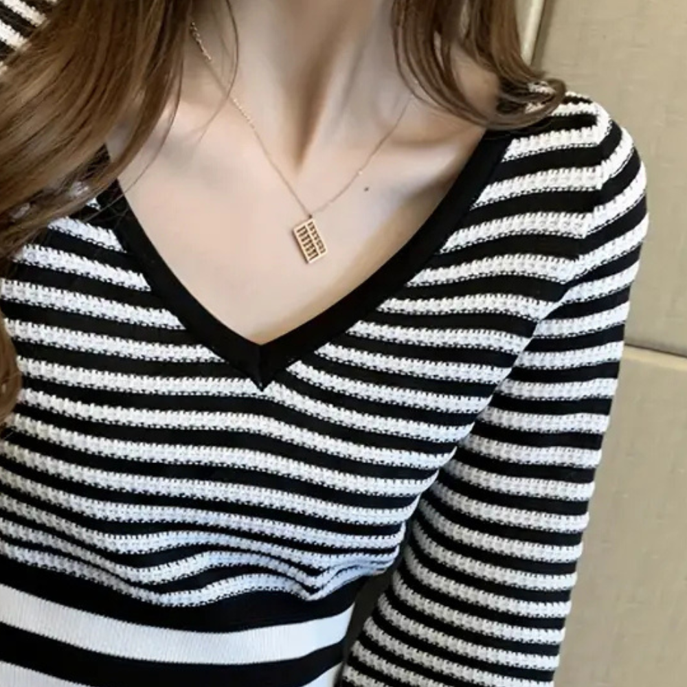 Jersey mujer de punto tacto suave corte relajado
