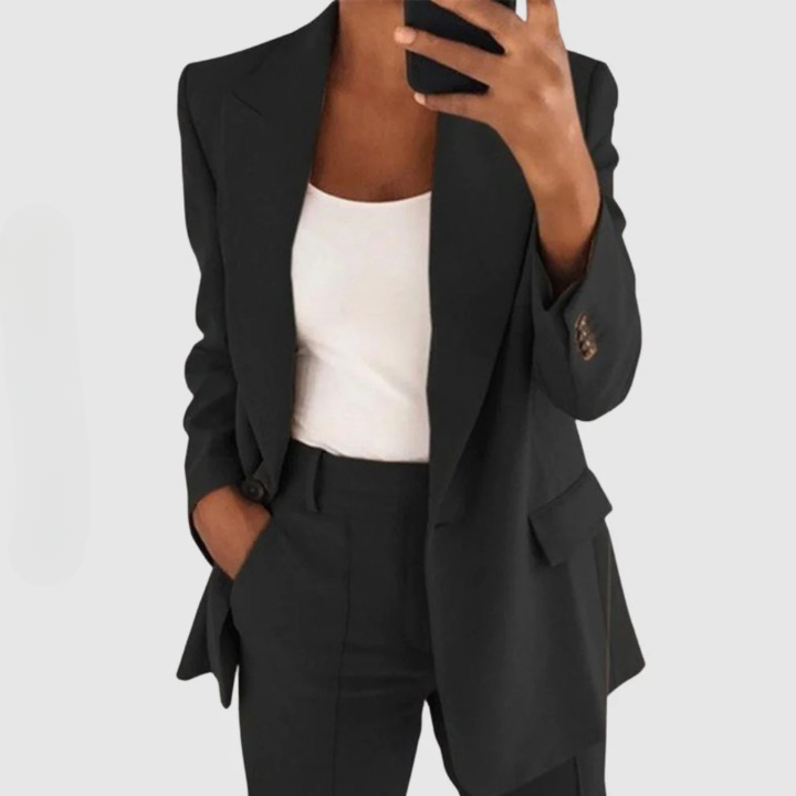 Conjunto Mujer de Dos Piezas Blazer y Pantalón Ajustado