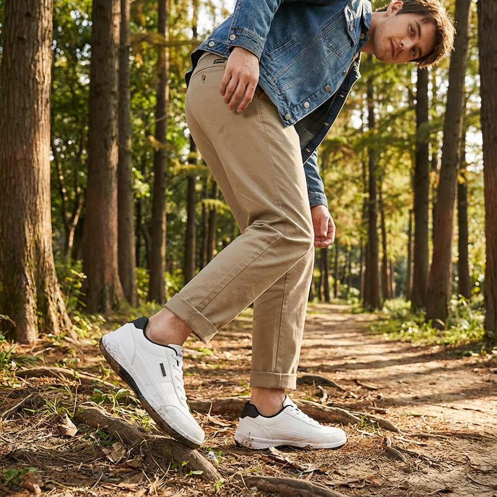 Zapatillas Bajas Hombre con Cordones Casual