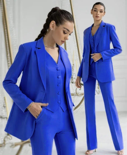 Traje Hombre Chaqueta Pantalón y Chaleco Clásico