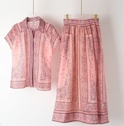 Conjunto Veraniego Mujer de Dos Piezas con Cintura Ajustable