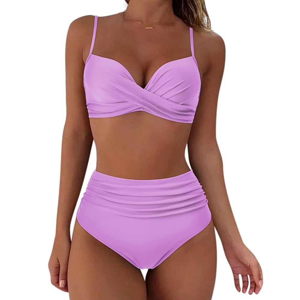 Bikini Mujer de Cintura Alta Elegante