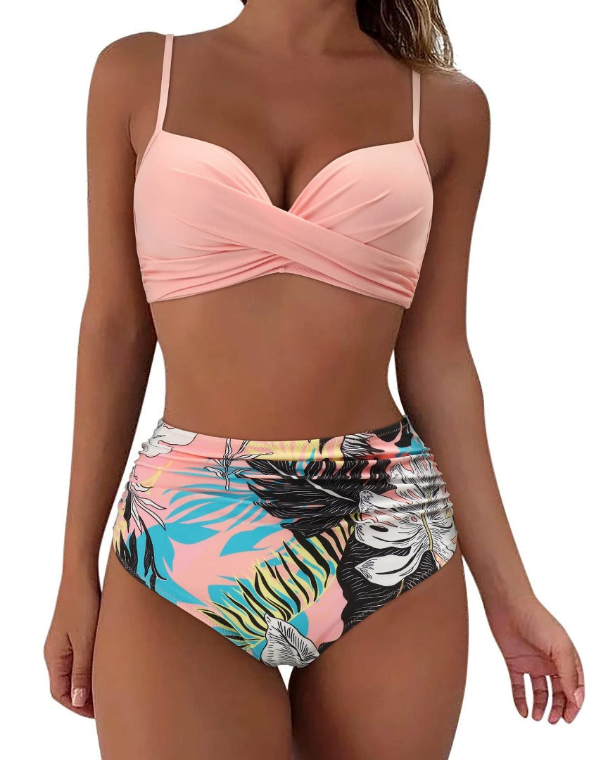 Bikini Mujer de Cintura Alta Elegante
