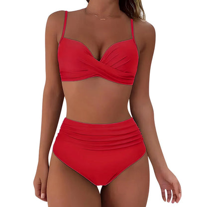 Bikini Mujer de Cintura Alta Elegante