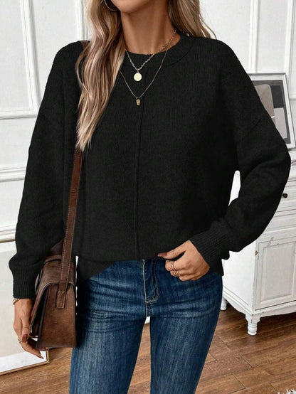 Jersey Mujer Básico Punto Suave Ajuste Casual