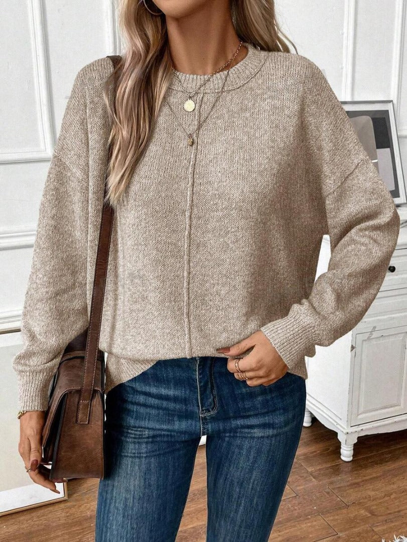 Jersey Mujer Básico Punto Suave Ajuste Casual