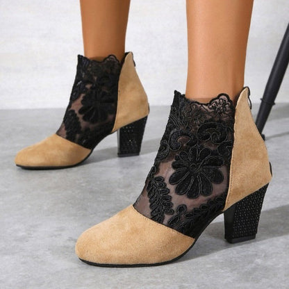 Tacones altos mujer de encaje elegante