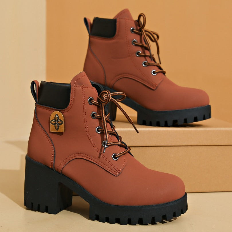 Botines Mujer Tacón Alto Plataforma