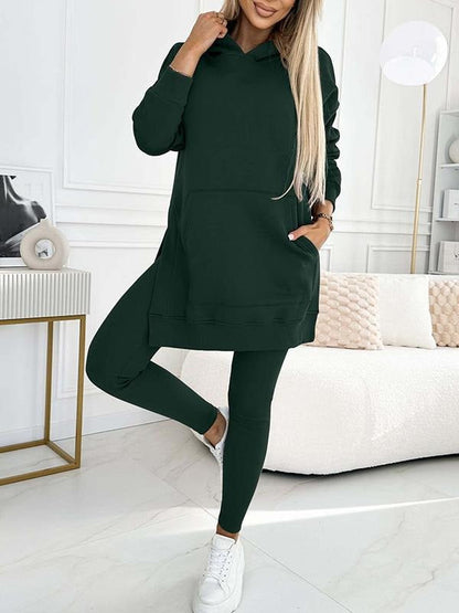 Conjunto Casual Mujer con Capucha Ajuste Cómodo