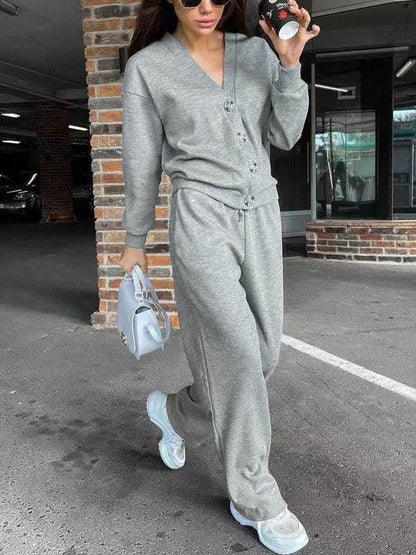 Conjunto Mujer de Punto Cárdigan y Pantalón Ajustado