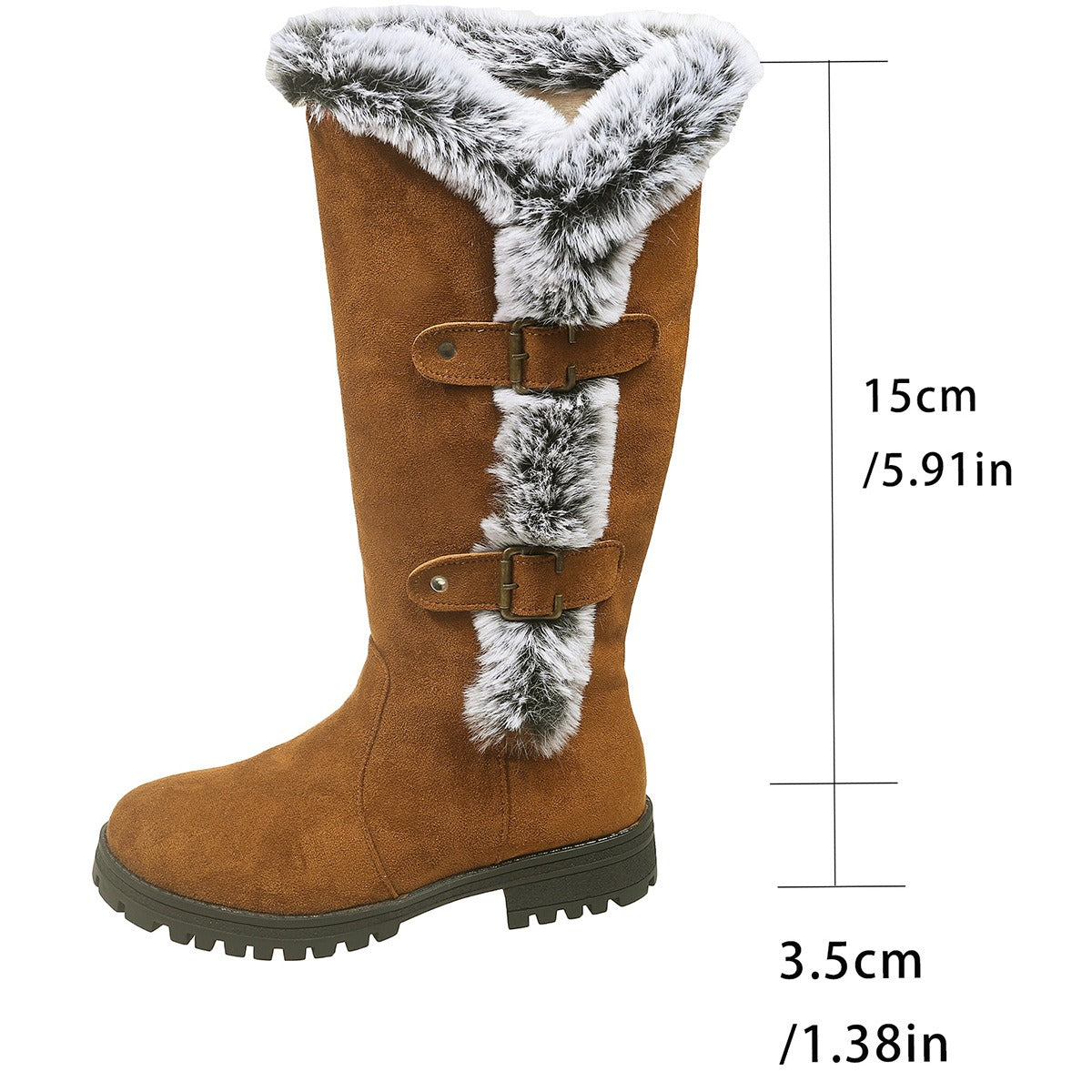 Botas de nieve Mujer con forro cálido y aislante