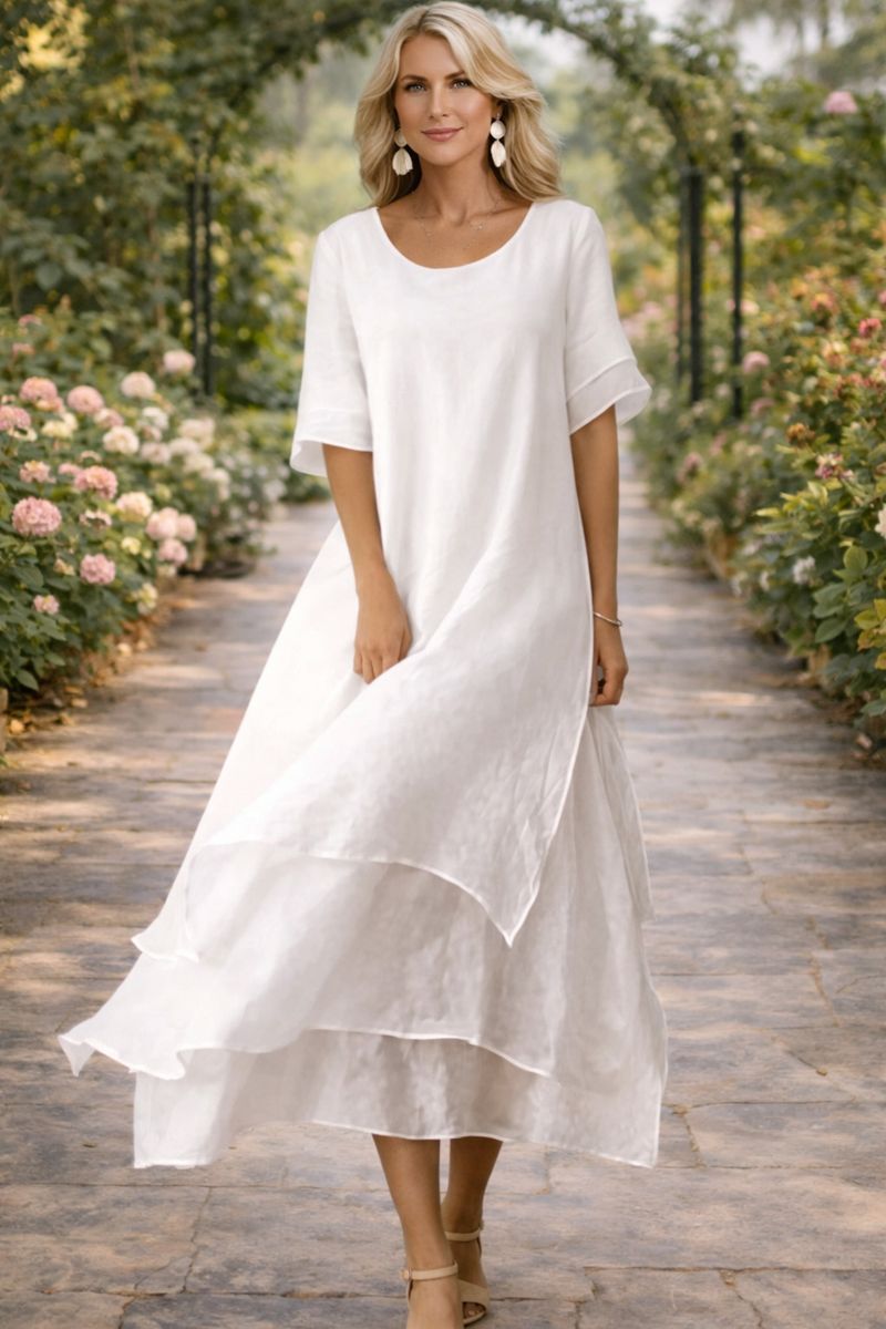 Vestido mujer elegante de corte sofisticado y versátil
