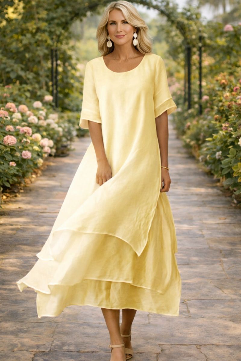 Vestido mujer elegante de corte sofisticado y versátil