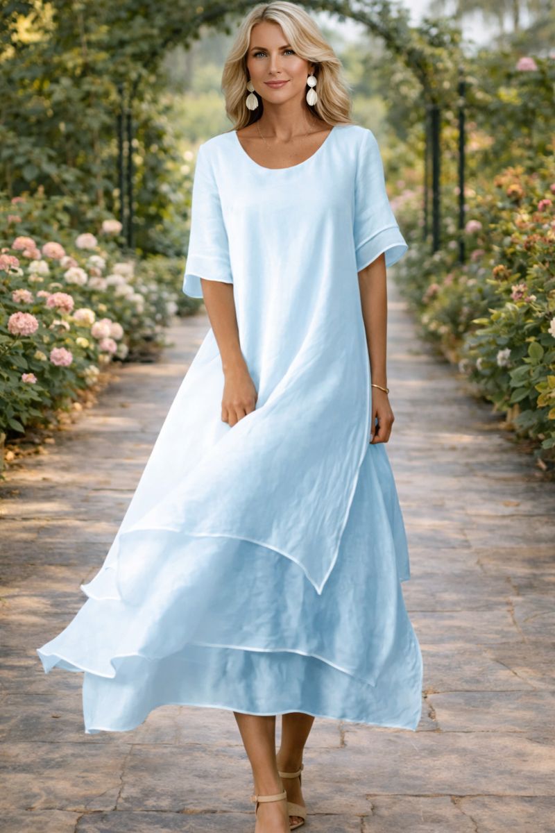 Vestido mujer elegante de corte sofisticado y versátil