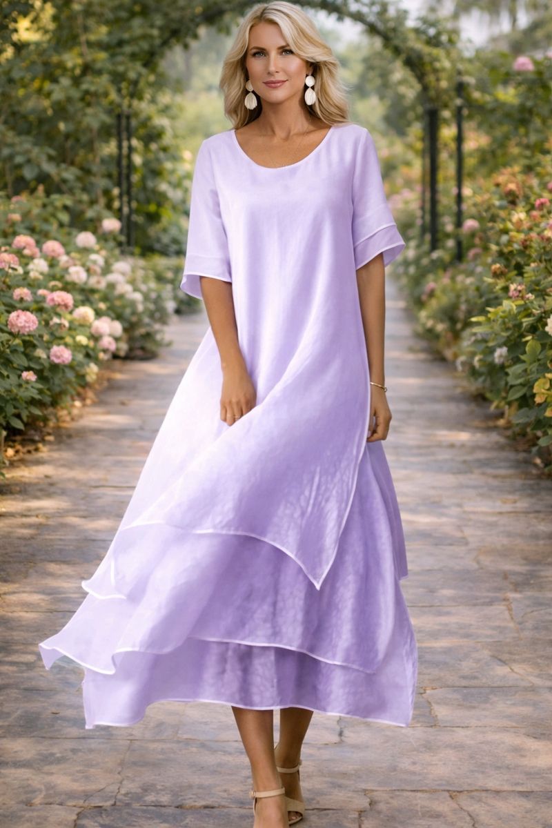 Vestido mujer elegante de corte sofisticado y versátil