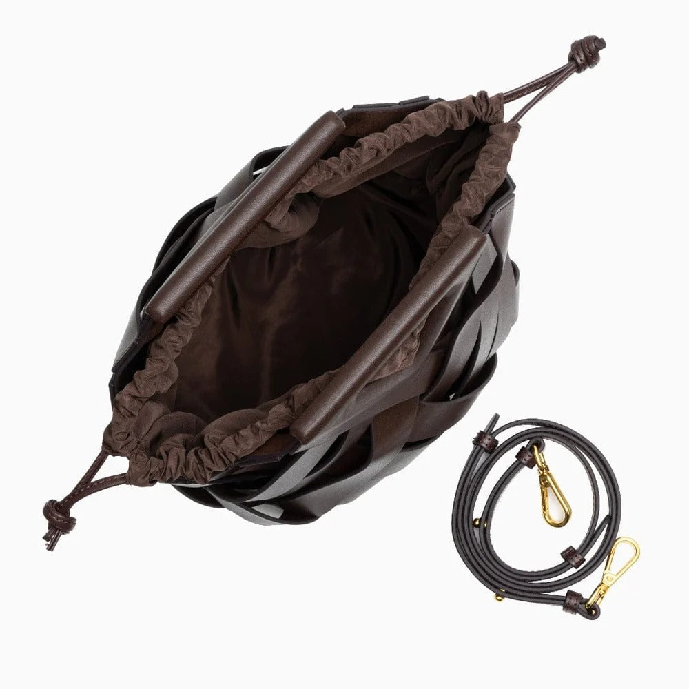 Bolso Mujer Trenzado Elegante Ajuste Clasico