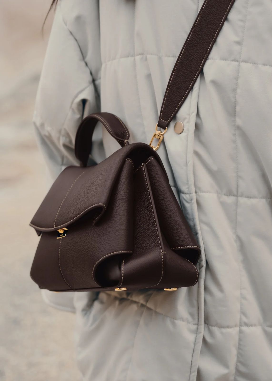 Bolso Mujer de Piel y Asas Ajustables