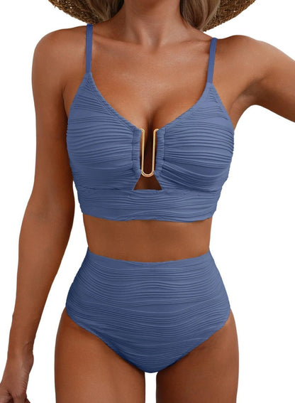 Bikini Mujer Push-up Cintura Alta