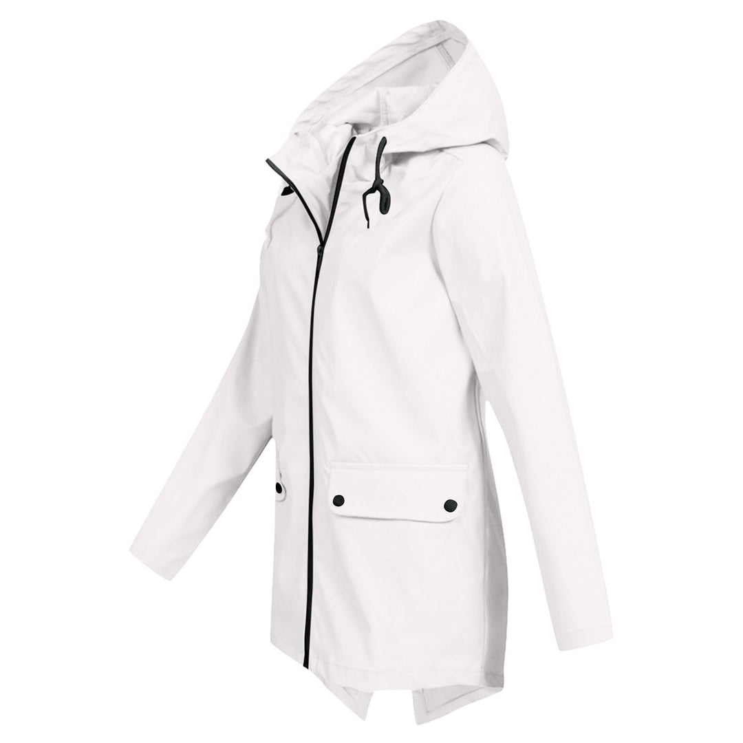 Impermeable Mujer Moderno Ajuste Elegante