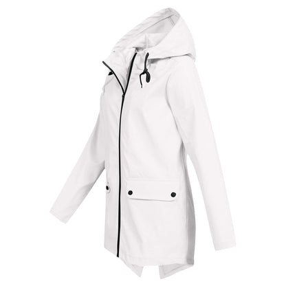 Impermeable Mujer Moderno Ajuste Elegante