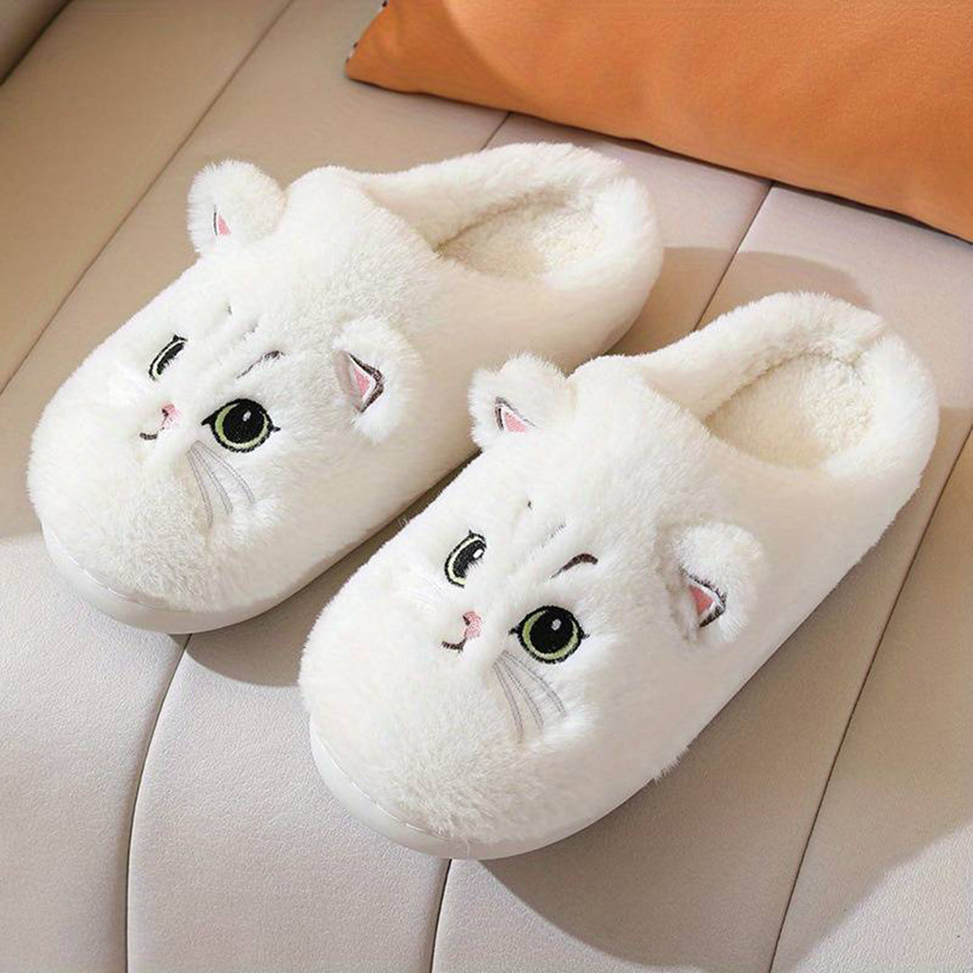 Zapatillas de casa Mujer diseño gato cálidas y cómodas - Mavetta