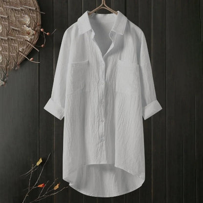Blusa Mujer de Encaje Manga Larga Corte Oversize