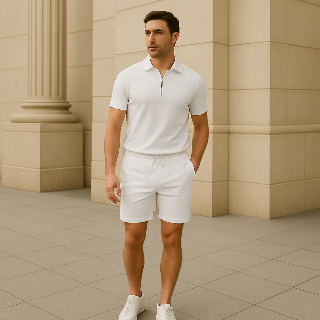 Camiseta Hombre Casual Verano Algodón Manga Corta
