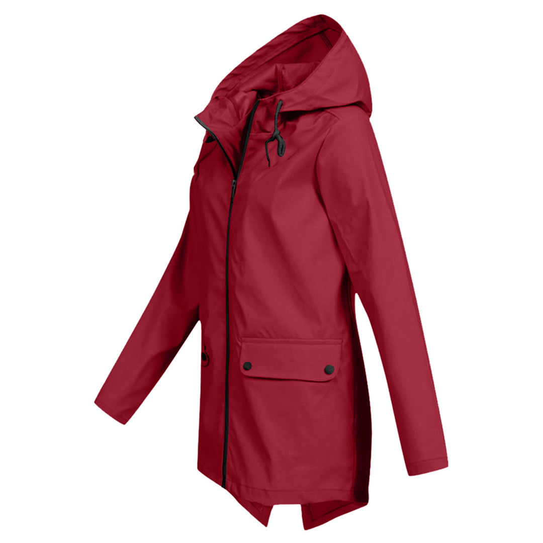 Impermeable Mujer Moderno Ajuste Elegante
