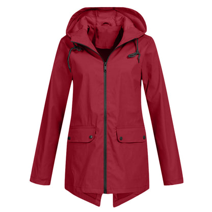 Impermeable Mujer Moderno Ajuste Elegante