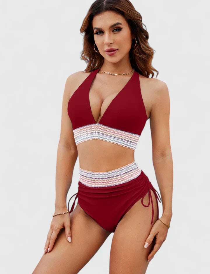 Bañador Mujer con Diseño Cruzado y Alta Elasticidad
