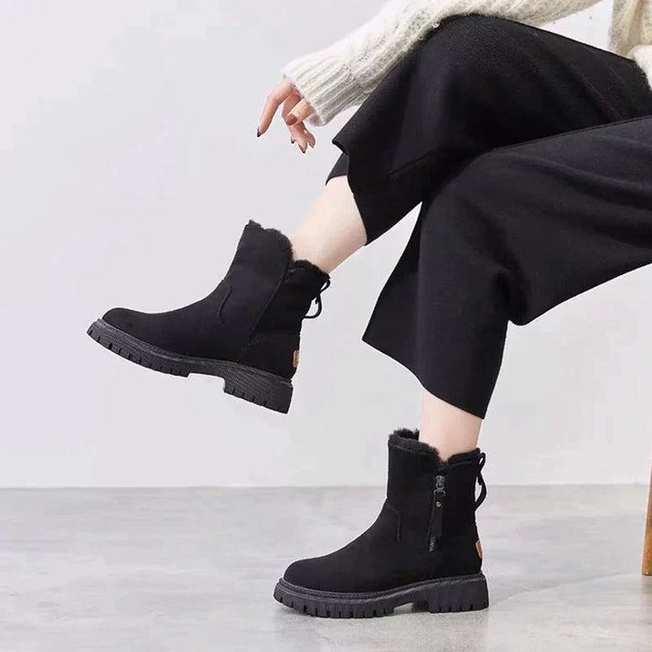 Botas Mujer con Forro de Lana y Cremallera
