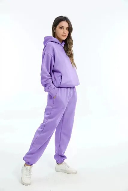 Conjunto Chándal Mujer Algodón Oversize Capucha