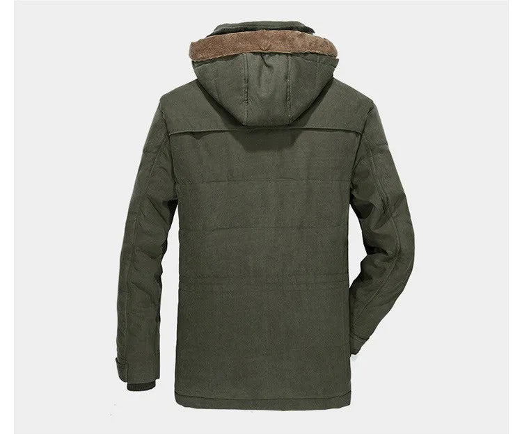 Chaqueta Hombre Invierno Forro Calido con Capucha