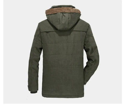 Chaqueta Hombre Invierno Forro Calido con Capucha