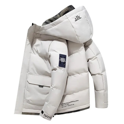 Chaqueta Acolchada Hombre Invierno con Capucha