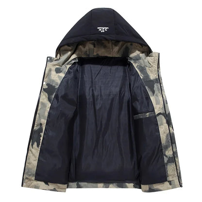 Chaqueta Acolchada Hombre Invierno con Capucha