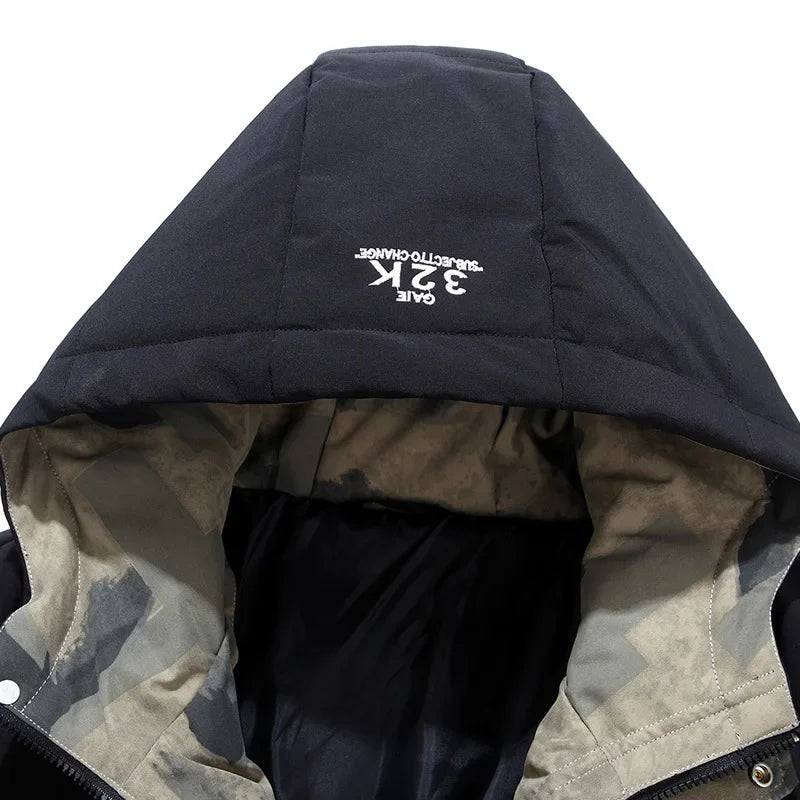 Chaqueta Acolchada Hombre Invierno con Capucha