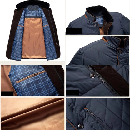 Chaqueta Hombre Invierno Cuello Alto Cremallera