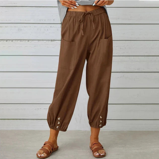 Pantalón Mujer Talle Alto Suelto Cómodo - Mavetta